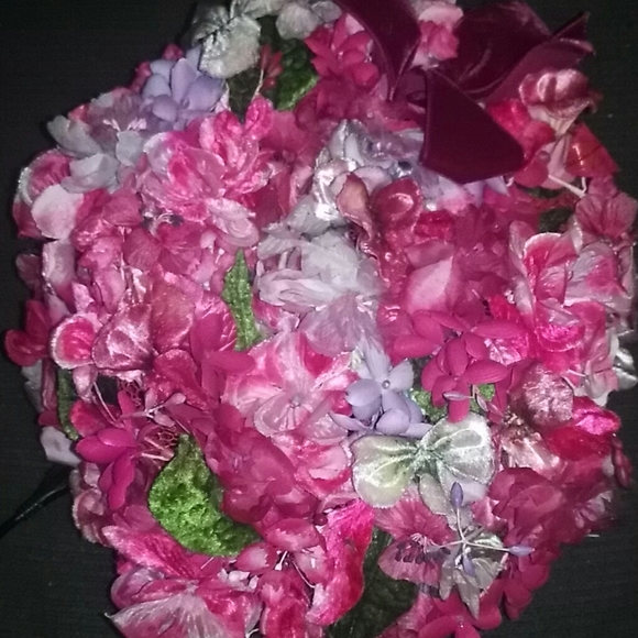 🌛 Scrumptious VINTAGE Lisa Designs Floral Hat - Picture 11 of 11